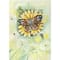 Orchidea Complete Counted Cross Stitch Kit - Greetings Card Flower And Butterfly
